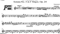 L.V.Beethoven - Violin Sonata in F Major No 5 Op.24 Spring - 1 mov Allegro - Piano accompaniment