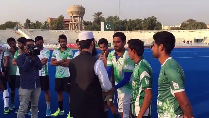 Pakistan Hockey Team meeting with Sahibzada Sultan Muhammad Ali sb