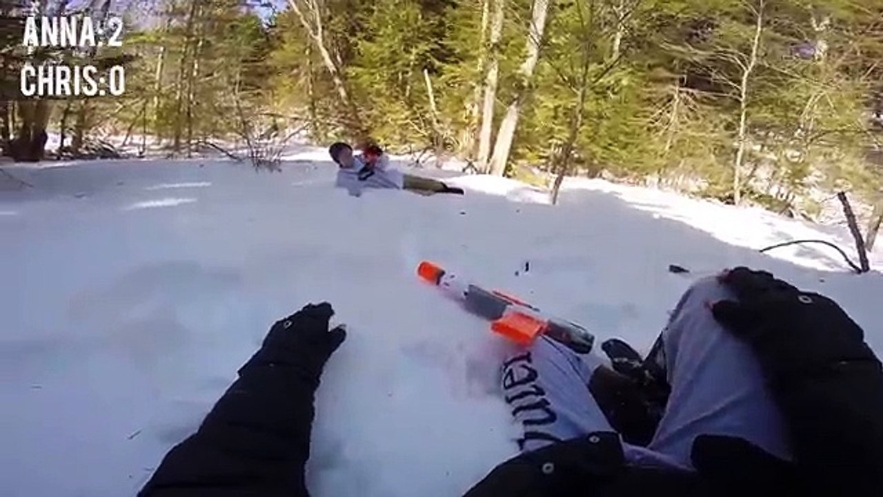 Nerf War: Brother Vs. Sister (Real Life)