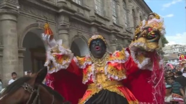 Mama Negra, simbiosis de culturas indígena, española y africana en Ecuador