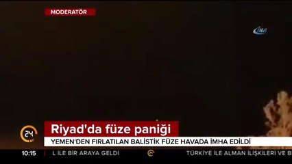 Riyad'da füze paniği