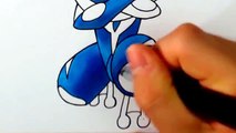 Cómo Dibujar a Greninja Ash | Pokemon | ArteMaster