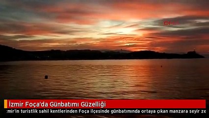 İzmir Foça'da Günbatımı Güzelliği