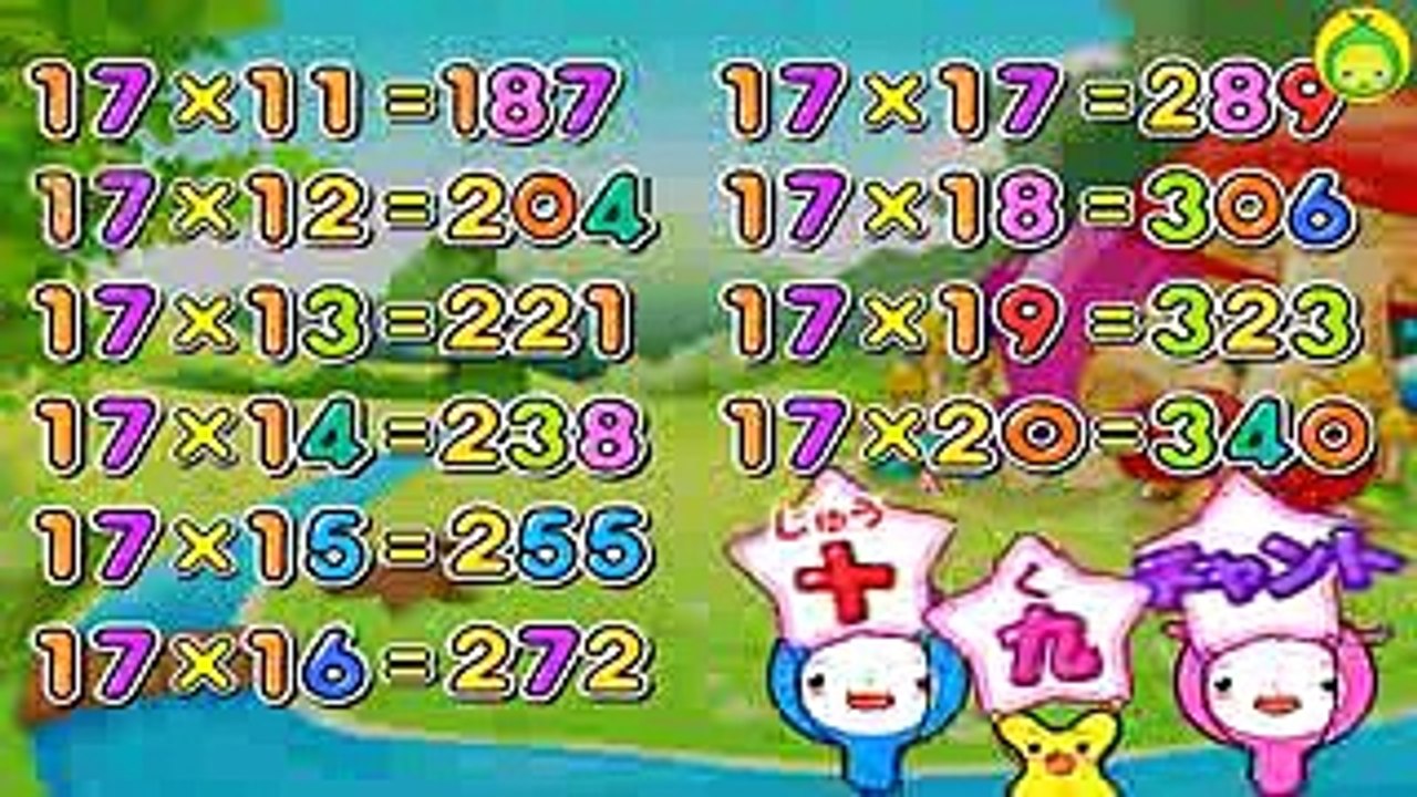 [まめきゅんの十九ラップ#17] 十九段だっておぼえられる！17段 【MAMEKYUNN】