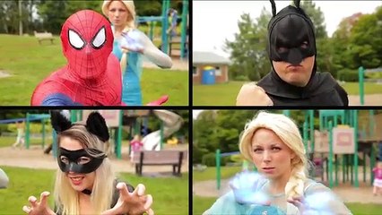 The SCHOOLGIRL prank! - w/ Batman, Catwoman, Joker and Harley Quinn
