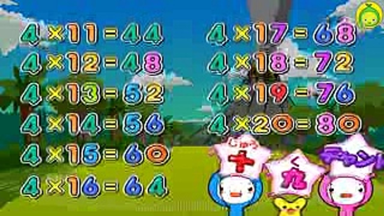 [まめきゅんの十九ラップ#04] 十九段だっておぼえられる！4段 【MAMEKYUNN】