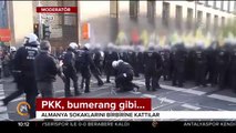 Almanya, Dusseldorf'ta polis PKK yandaşlarına müdahale etti