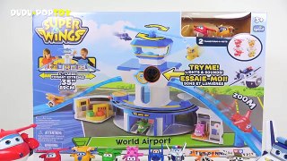 Go Super Wings! Anywhere delivery at the airport. Magic egg capsule appeared! - DuDuPopTOY