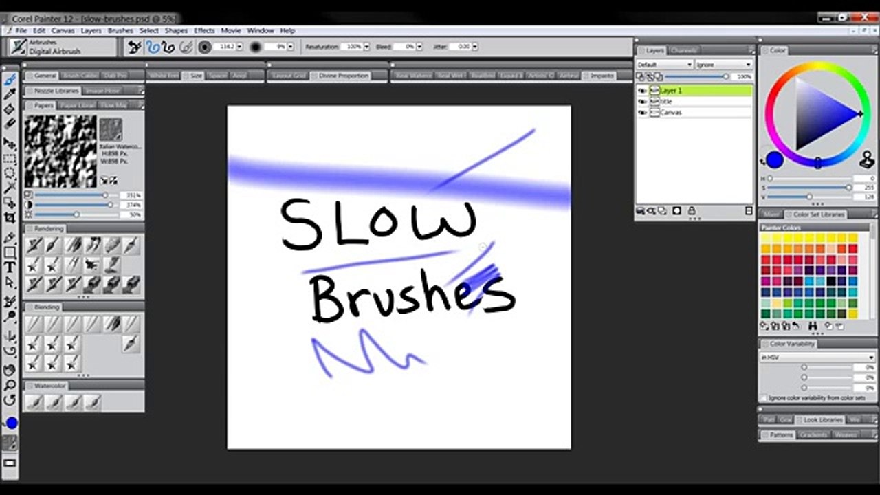Corel Painter Tutorial - How to Fix SLOW BRUSHES