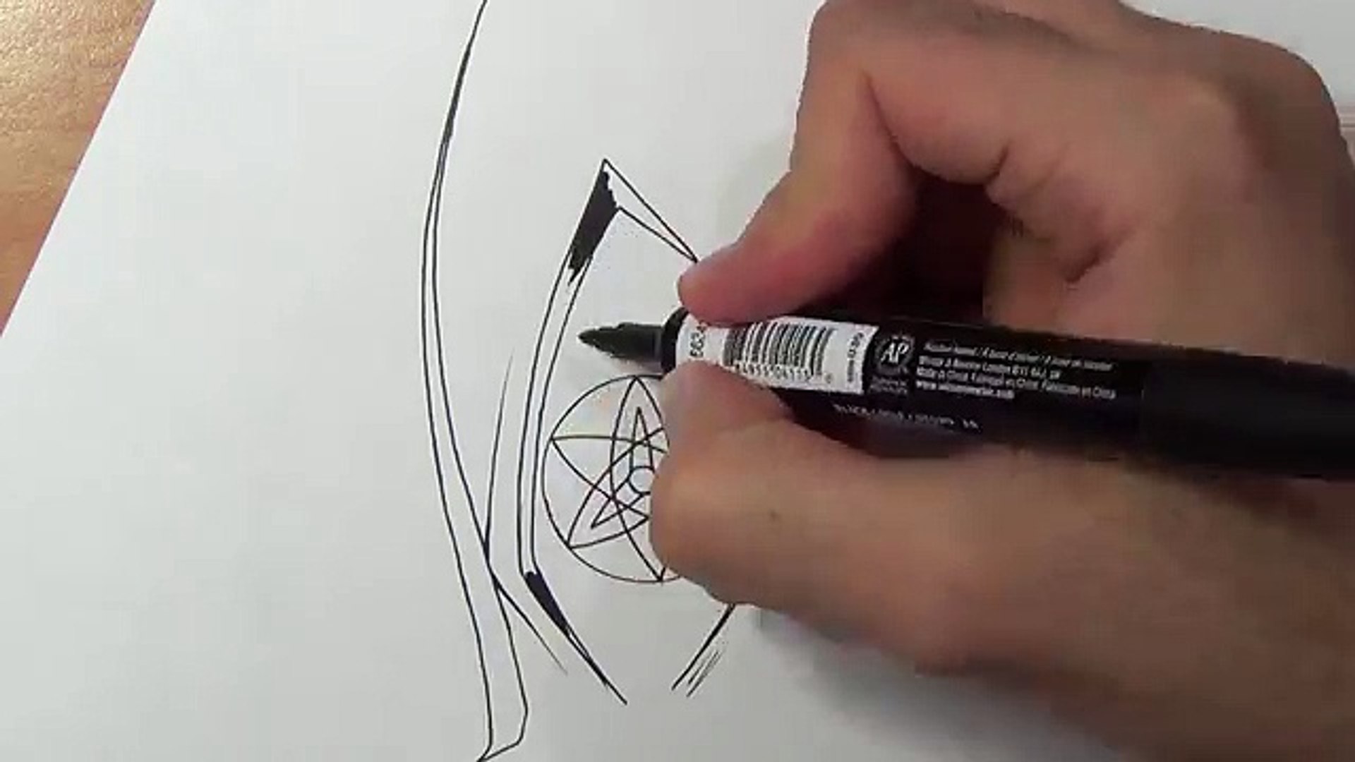 How To Draw Sasukes Eternal Mangekyou Sharingan Step By Step Tutorial