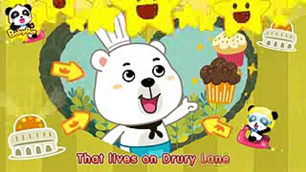 ♬The Muffin Man  マフィン売りのおじさん  マザーグース  赤ちゃんが喜ぶ英語の歌  子供の歌  童謡  アニメ  動画  BabyBus