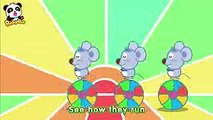 ♬Three Blind Mice  3匹の盲目ねずみ  マザーグース  赤ちゃんが喜ぶ英語の歌  子供の歌  童謡   アニメ  動画  BabyBus