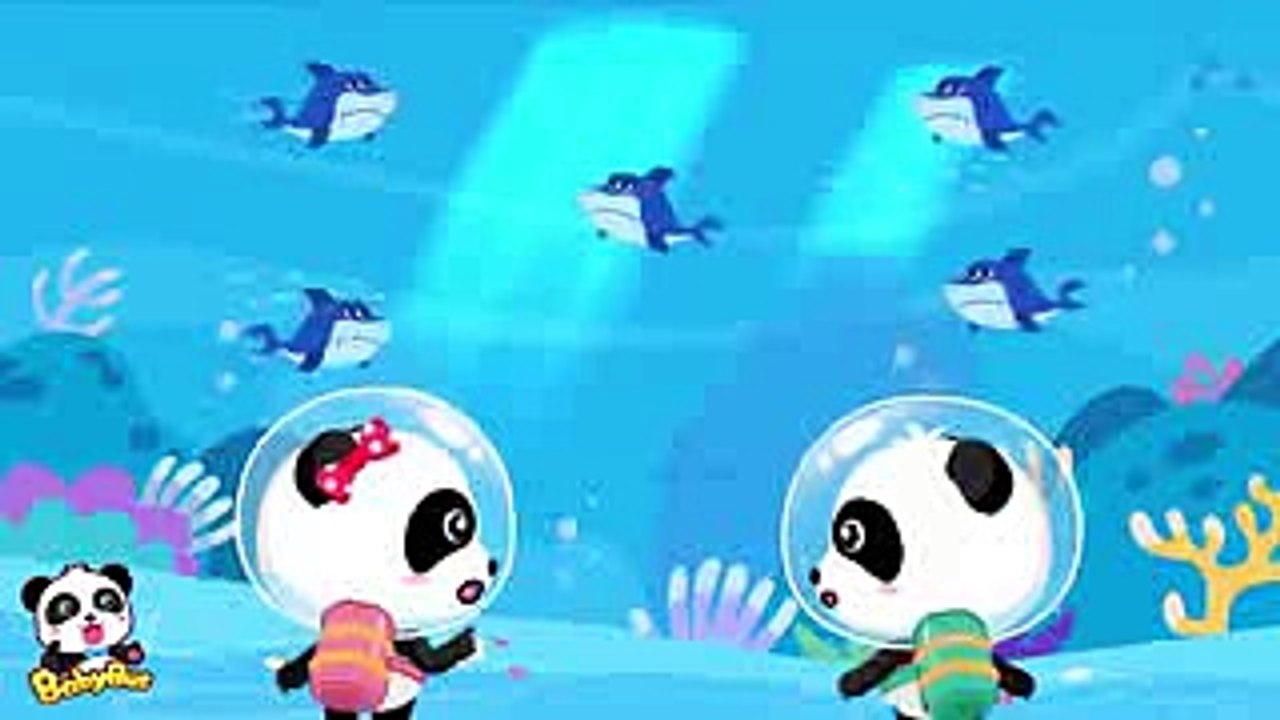 ♬サメの友達探し  サメのうた  どうぶつのうた すうじのうた  赤ちゃんが喜ぶ歌  子供の歌  童謡   アニメ  動画  BabyBus