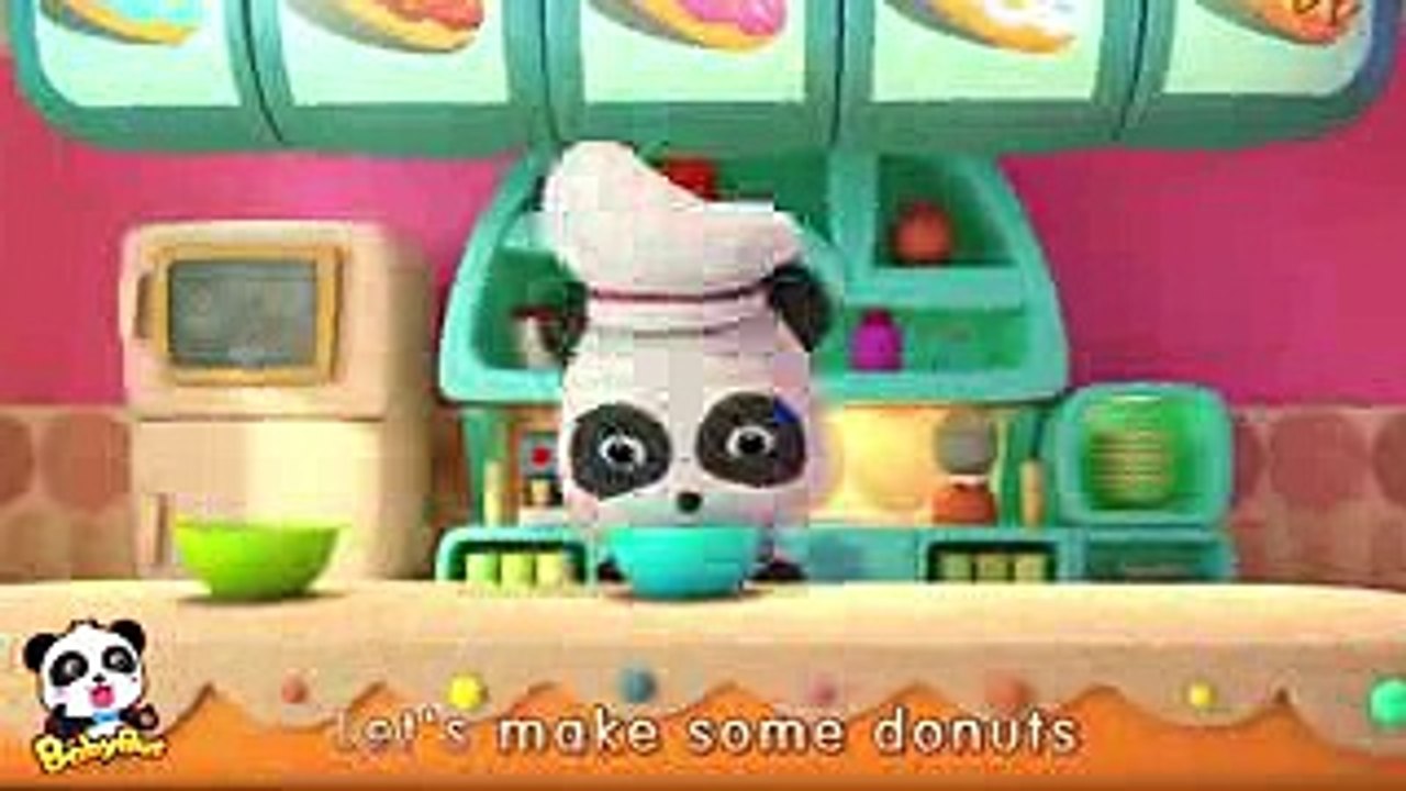 ♬ドーナツ屋さんごっこ アニメ お店屋さんごっこ  赤ちゃんが喜ぶ英語の歌  仕事の歌  子供の歌  童謡   アニメ  動画  BabyBus