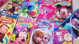 Learn Colors With Coloring Play Packets Frozen, MLP, Curious George, Minnie, Paw Patrol