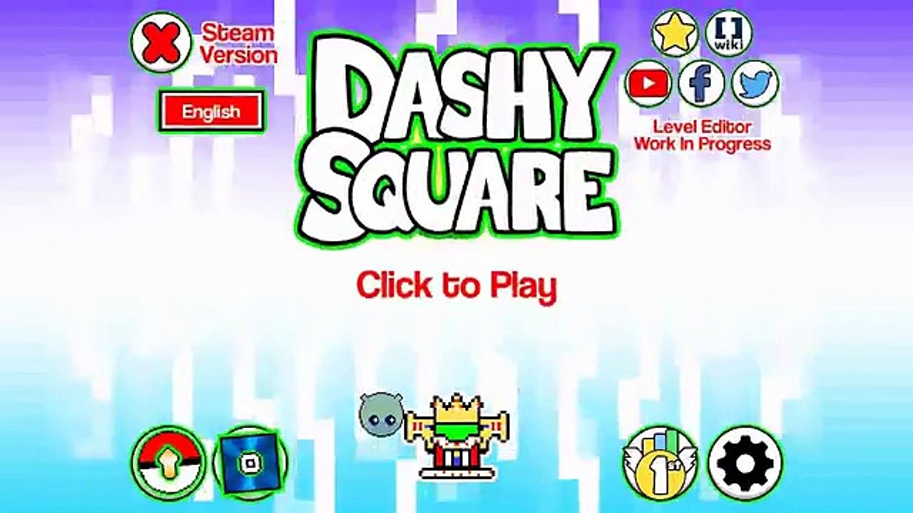 Trippy Geometry Dash? Dashy Square (Levels 1-4)