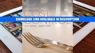 PDF Food and Beverage Cost Control - Read Unlimited eBooks and Audiobooks