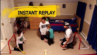 KNEE HOCKEY - 4 WAY FREE FOR ALL WITH MOMMY - PENGUINS / SHARKS / PANTHERS / CAPITALS