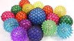 1000 Degree Knife VS Colors Rubber Slime Balls Toy