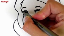 Disney Princess Coloring Pages to Learn Colors | Snow White Drawing Art | Coloring Book for Kids