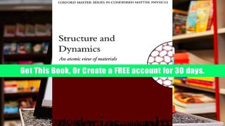 [Download]  Structure and Dynamics An Atomic View of Materials (Oxford Master Series in Physics)