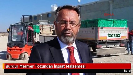 Burdur Mermer Tozundan İnşaat Malzemesi