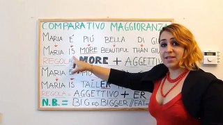 Corso Inglese: Comparativo MAGGIORANZA + Esercizi