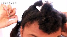 HOW TO: Half Up, Half Down Hairstyle on Natural 4C Hair | HERGIVENHAIR Clip Ins | JOYNAVON