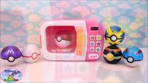 Pokemon Magical Microwave Pokeballs Play Doh Surprise Pikachu Surprise Egg and Toy Collector SETC