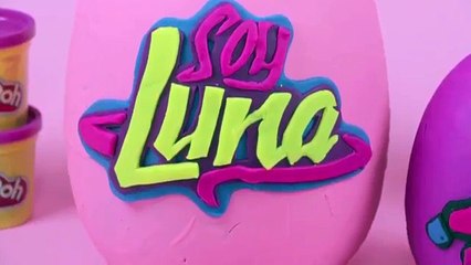 Tải video: SOY LUNA Huevos Sorpresa Gigantes de SOY LUNA en Español Play Doh! - Juguetes Fantásticos