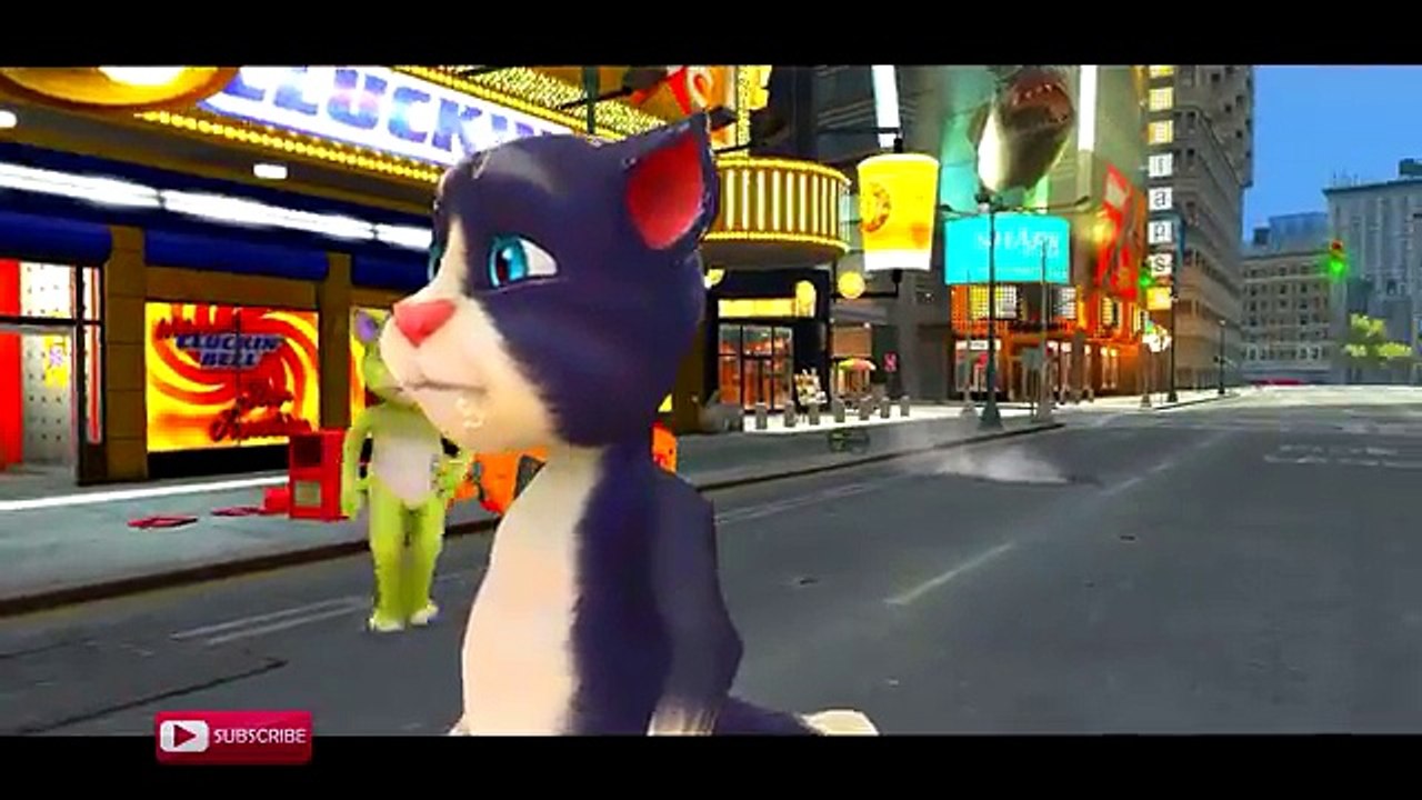 COLORS TALKING TOM CAT IN TOILET & FUNNY CARS PARTY NURSERY RHYMES SONGS FOR CHILDREN