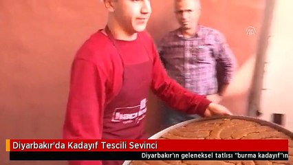Diyarbakır'da Kadayıf Tescili Sevinci