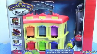 9+ Chuggington Trains in Portable Double Decker Roundhouse with Brewster