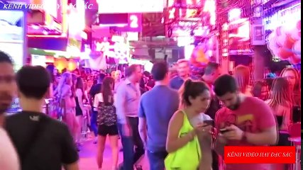 Red light street in Thailand