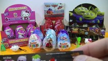 11 Kinder Surprise Toy Eggs Frozen Hello Kitty Barbie Monster High Sofia the First Hot Wheels Cars