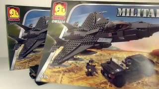 Oxford Military Fighter Jet And Jeep OM3304 Review, Lego Compatible
