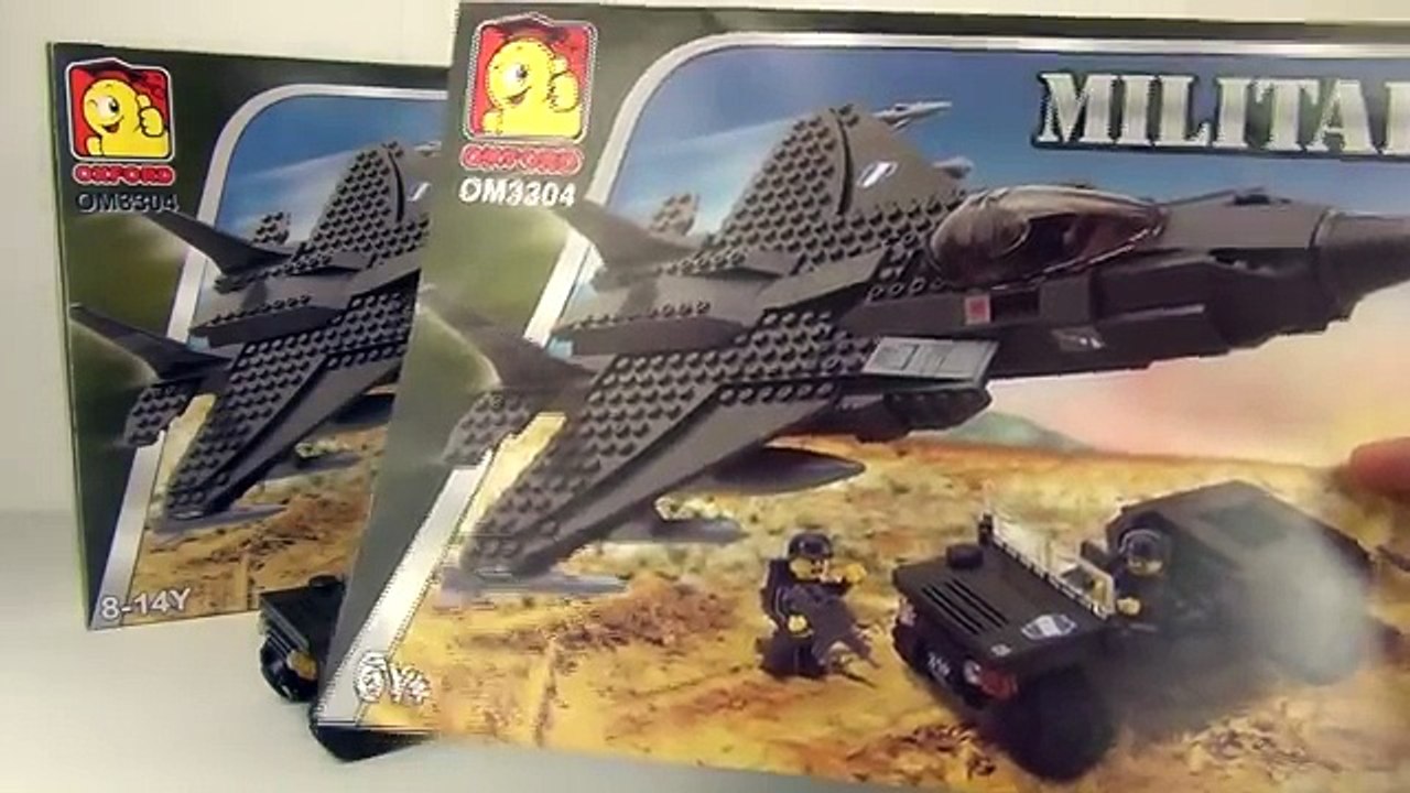 Oxford Military Fighter Jet And Jeep OM3304 Review, Lego Compatible