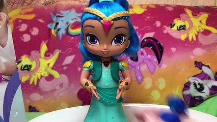 Download Video: New Shimmer and Shine Genies Wish and Spin Shimmer Doll Toys Fisher Price Nick Jr QuakeToys part 2