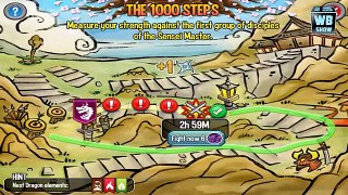 Dragon City: Japanese Island Battle 5 Weaknesses - 1000 Steps (Sensai)