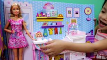 Búp Bê Barbie Làm Cô Giáo Trông Trẻ - Barbie baby sitter playset