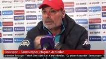 Boluspor - Samsunspor Maçının Ardından