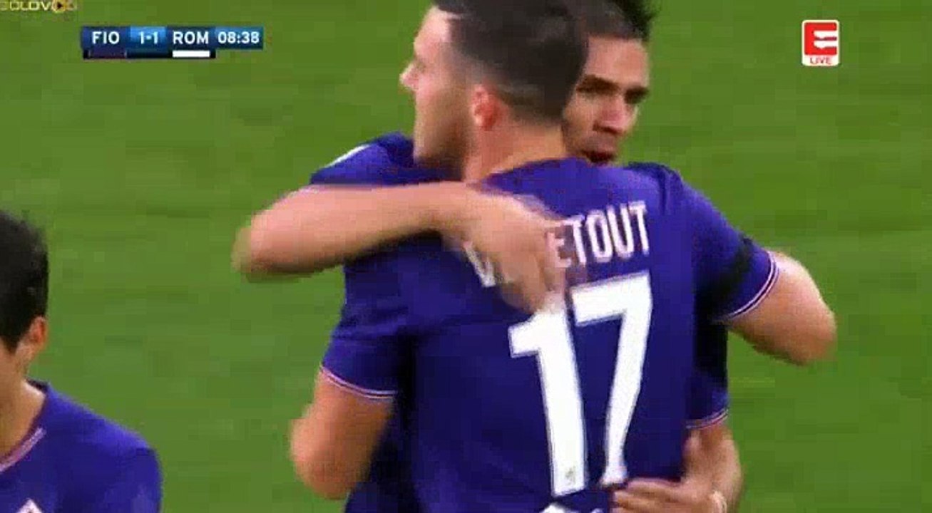 Jordan Veretout  Goal HD - Fiorentina	1-1	AS Roma 05.11.2017