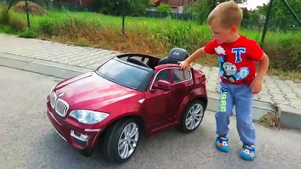 BAD BABY Joyriding His POWER WHEEL Ride On Audi Q7 - The Wheel FELL OFF!