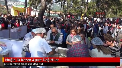 Muğla 10 Kazan Aşure Dağıttılar