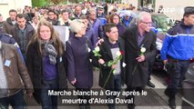Marche blanche à Gray après le meurtre d'Alexia Daval