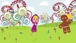 Masha and Dora in The Candyland Finger Family Nursery Rhymes