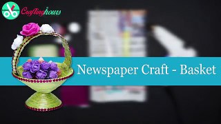 How to Make DIY Newspaper Basket | Best Out of Waste Paper Craft