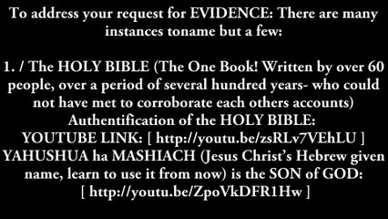 EVIDENCE OF THE HOLY BIBLE