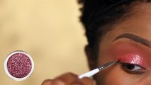 Toke Makinwa Makeup Tutorial ft ABH Modern Renaissance | Pink Glitter Cut Crease | Youkeyy