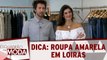 Dica: roupa amarela em loiras